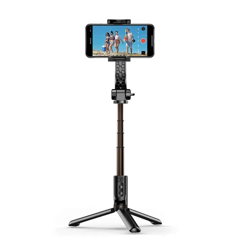 Foldable 3-in-1 Gimbal Stabilizer with Bluetooth Remote and Selfie Stick for Smartphones