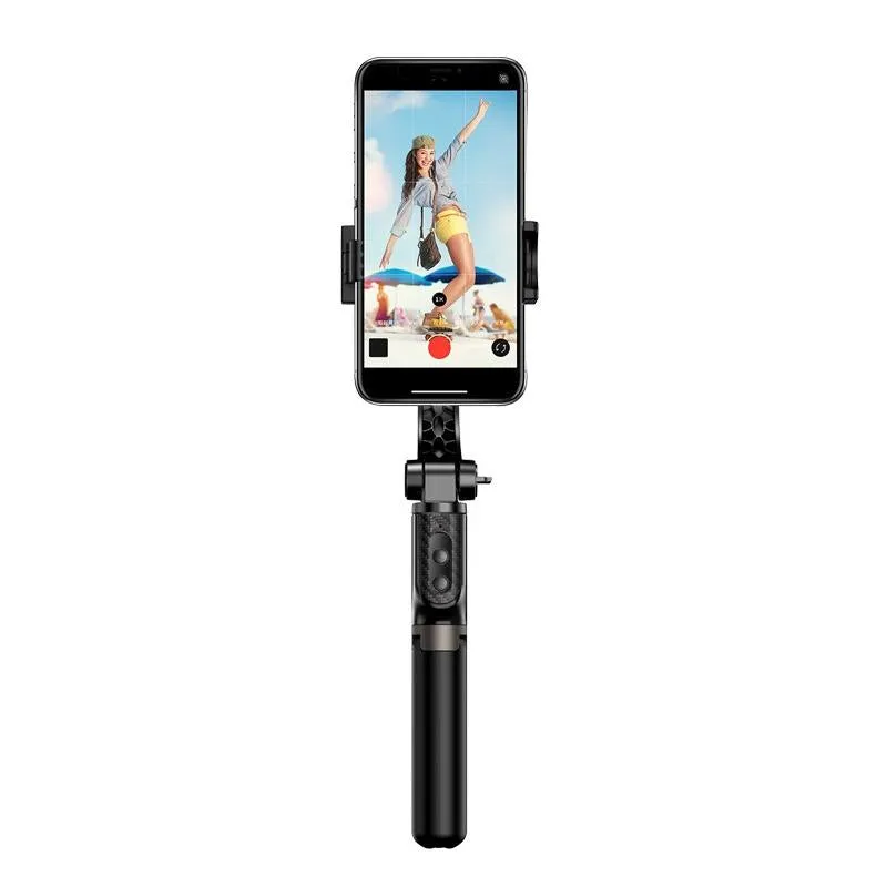 Foldable 3-in-1 Gimbal Stabilizer with Bluetooth Remote and Selfie Stick for Smartphones