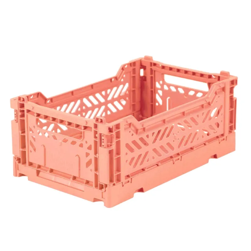 Foldable Crates Small - Salmon