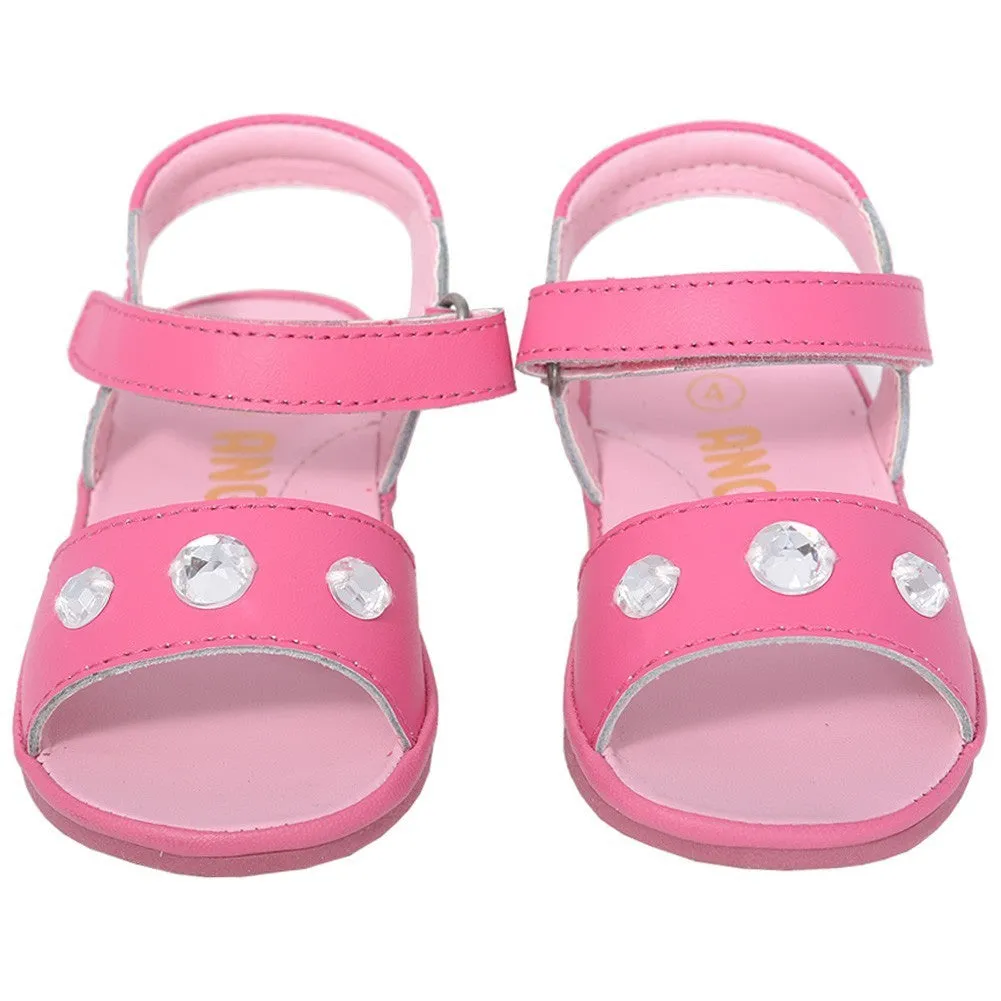 Fuchsia Jeweled Strap Sandals Baby Girls 1-Toddler Girls 7