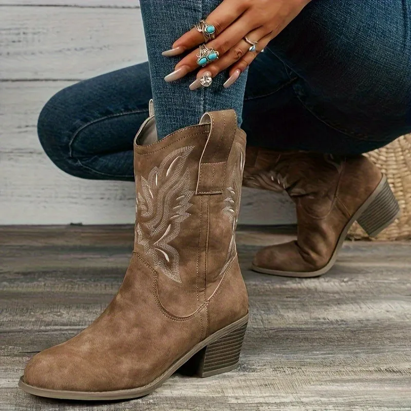 Gemma | Fashionable Western-Inspired Boots