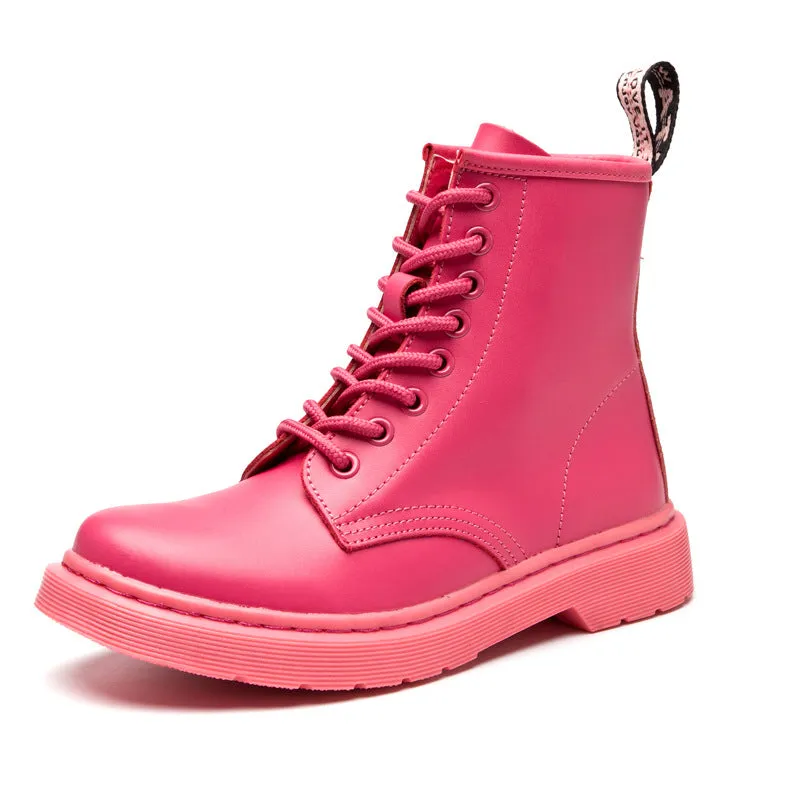 Genuine Leather Mid-calf Boots