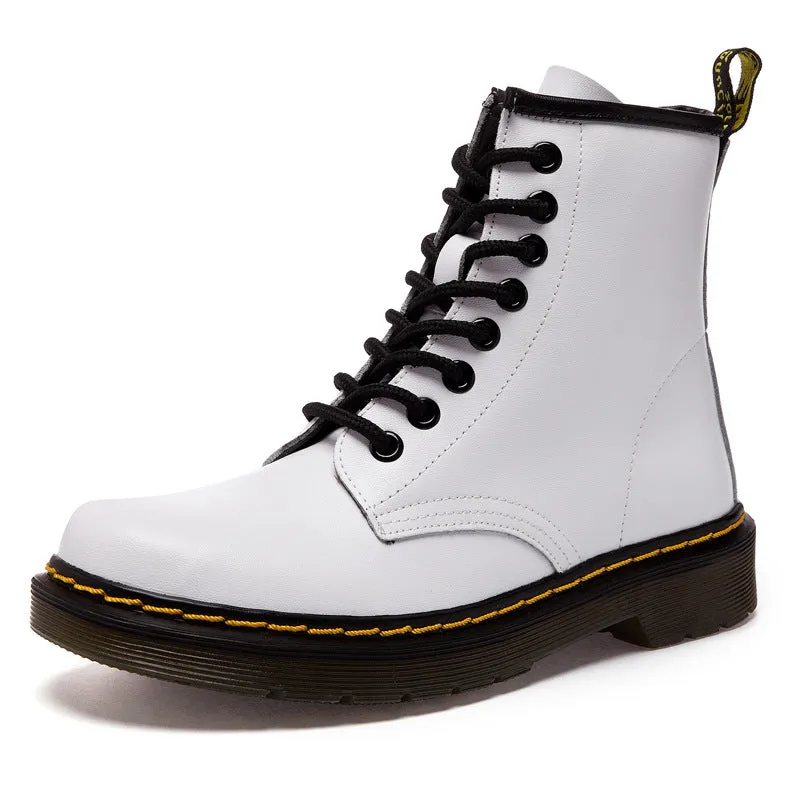 Genuine Leather Mid-calf Boots