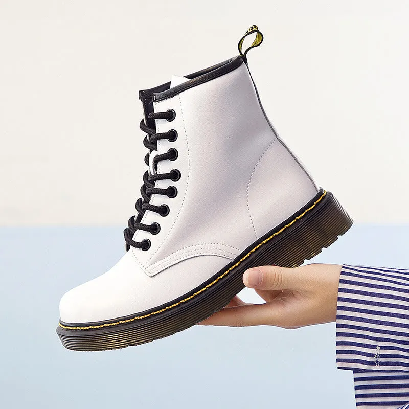 Genuine Leather Mid-calf Boots