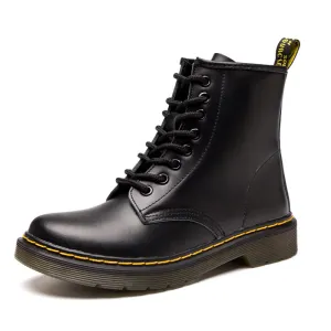 Genuine Leather Mid-calf Boots