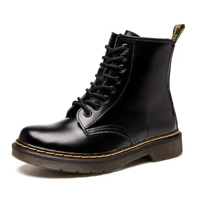 Genuine Leather Mid-calf Boots