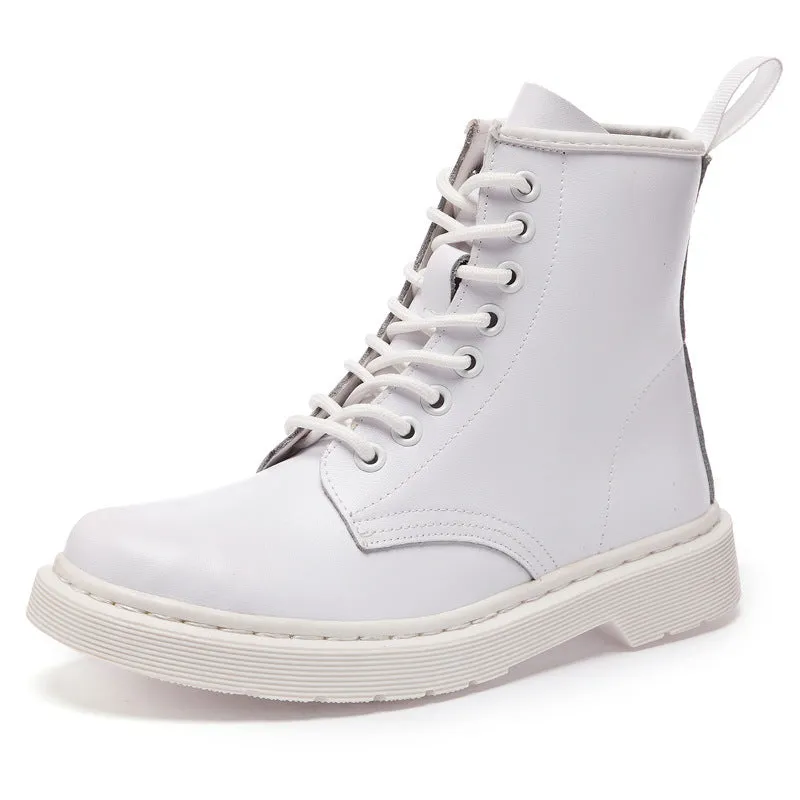 Genuine Leather Mid-calf Boots