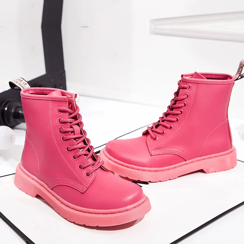 Genuine Leather Mid-calf Boots