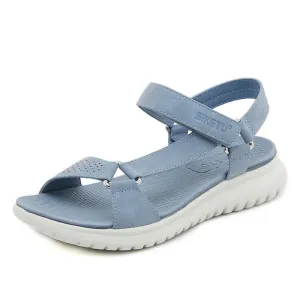 GroovyWish Orthopedic Sandals For Women EVA Foldable Sole Velcro Arch Support Summer Fashion