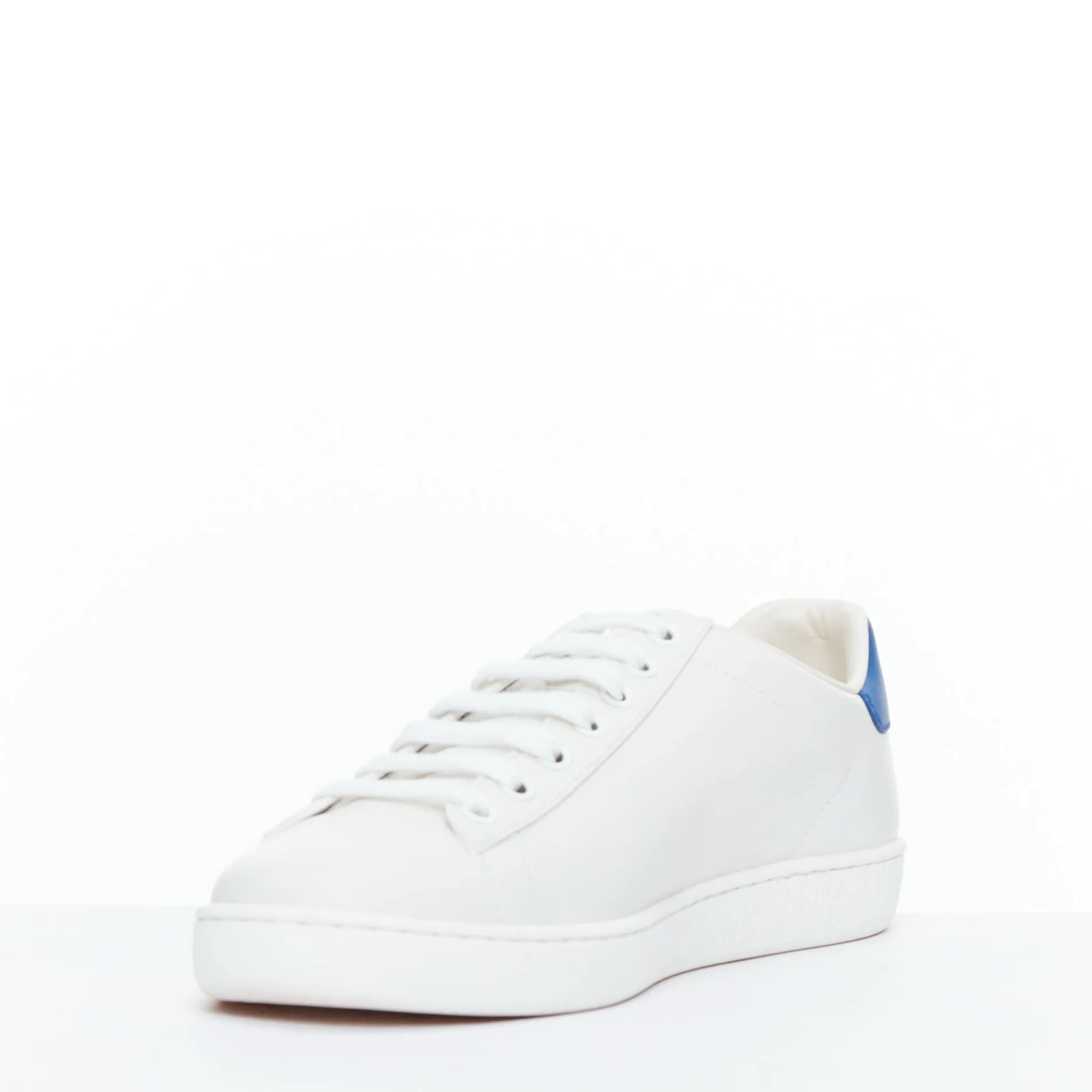 GUCCI Ace Tennis white embroidered logo low top sneakers EU37