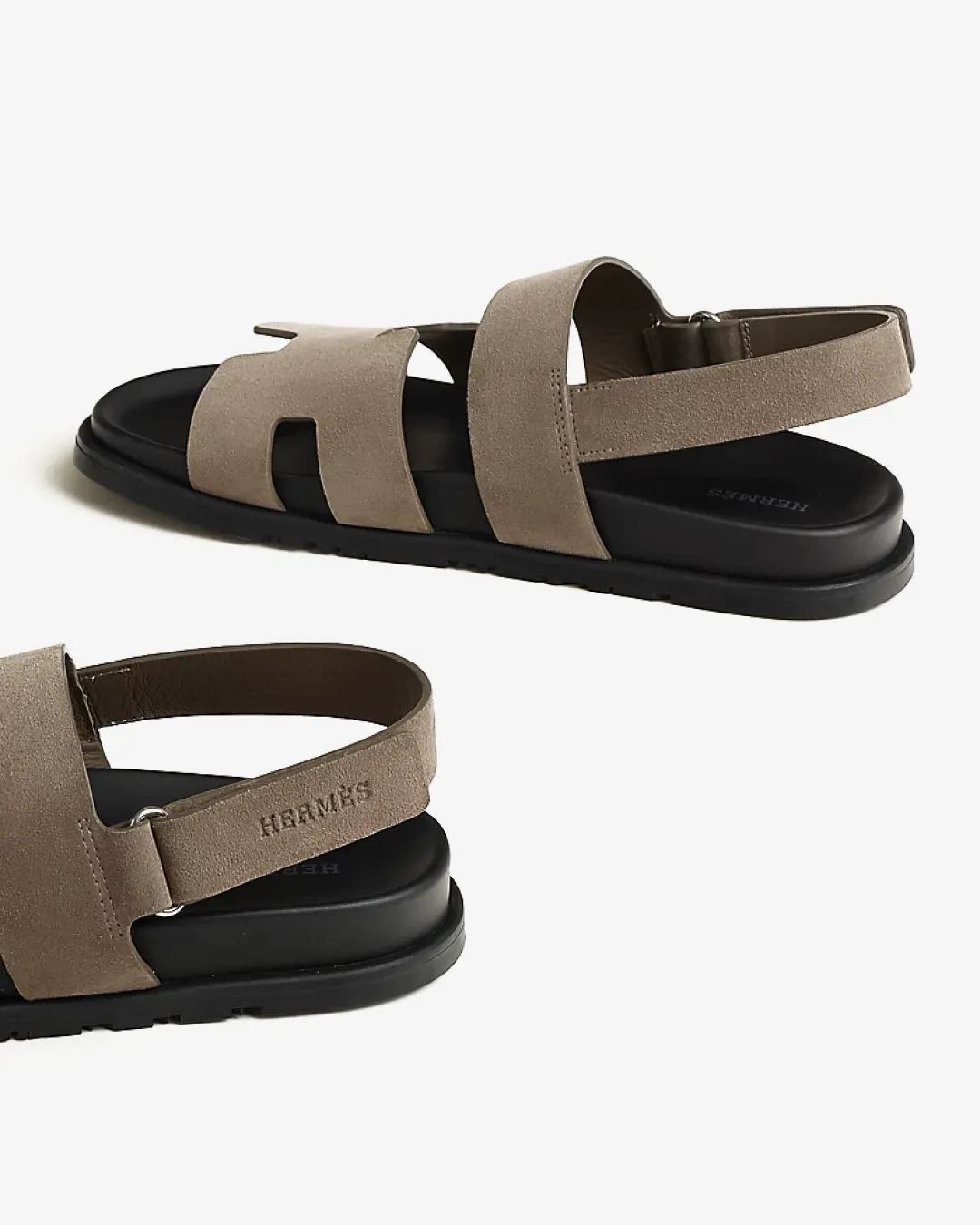Hermes Suede Goatskin Genius Sandal.