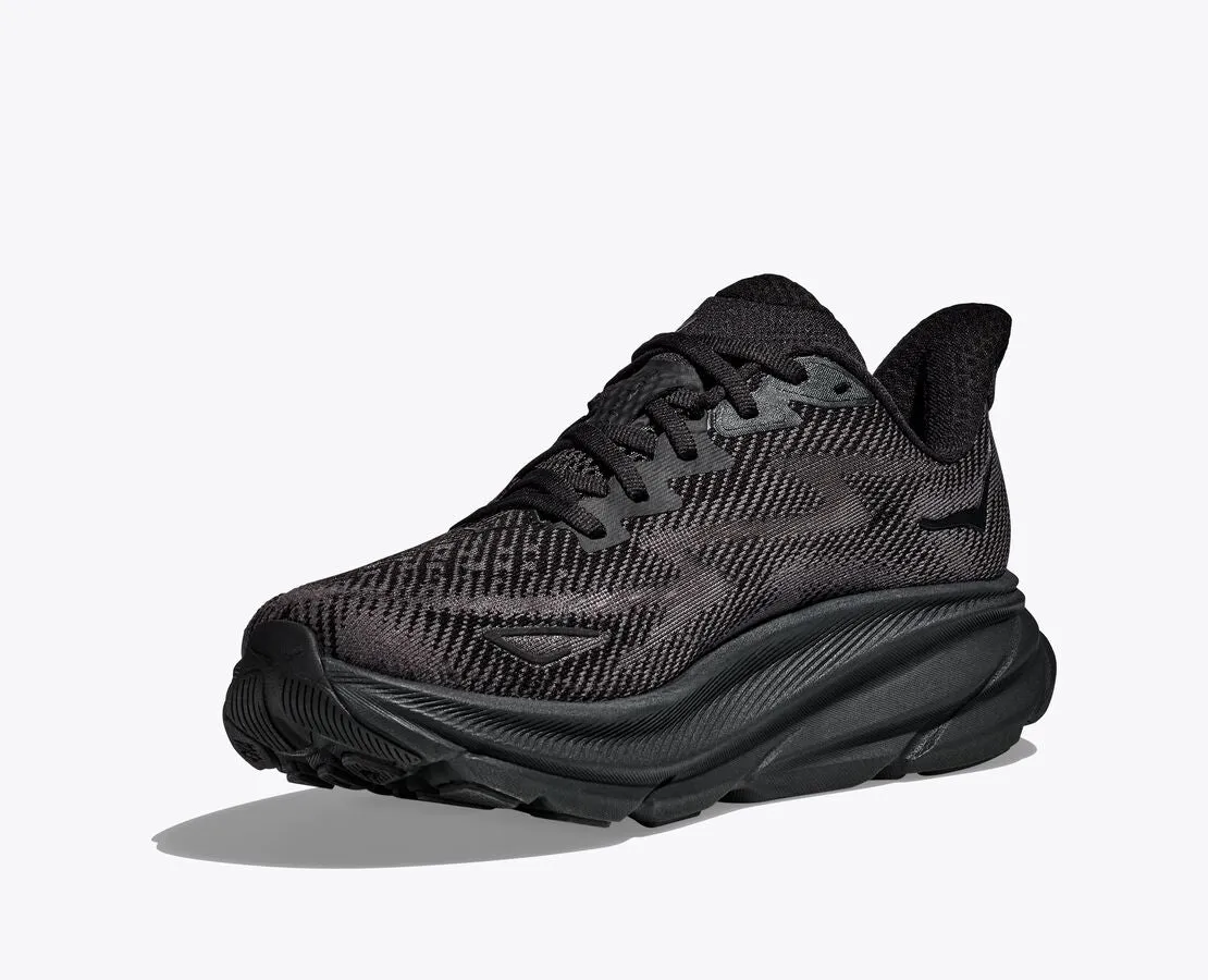Hoka Women's Clifton 9 - Black / Black