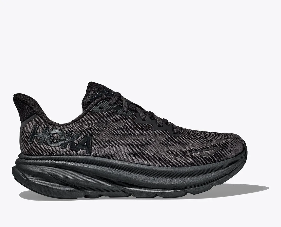 Hoka Women's Clifton 9 - Black / Black