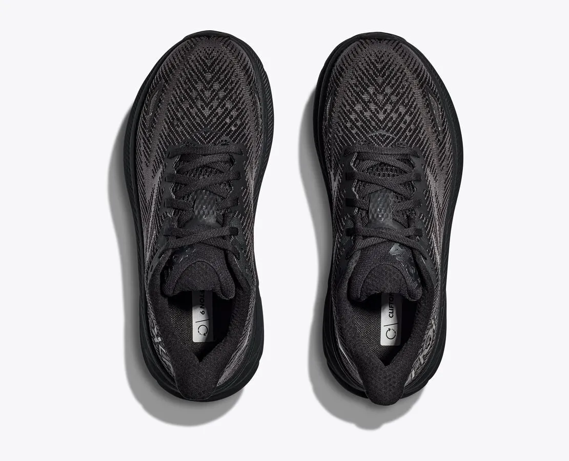 Hoka Women's Clifton 9 - Black / Black