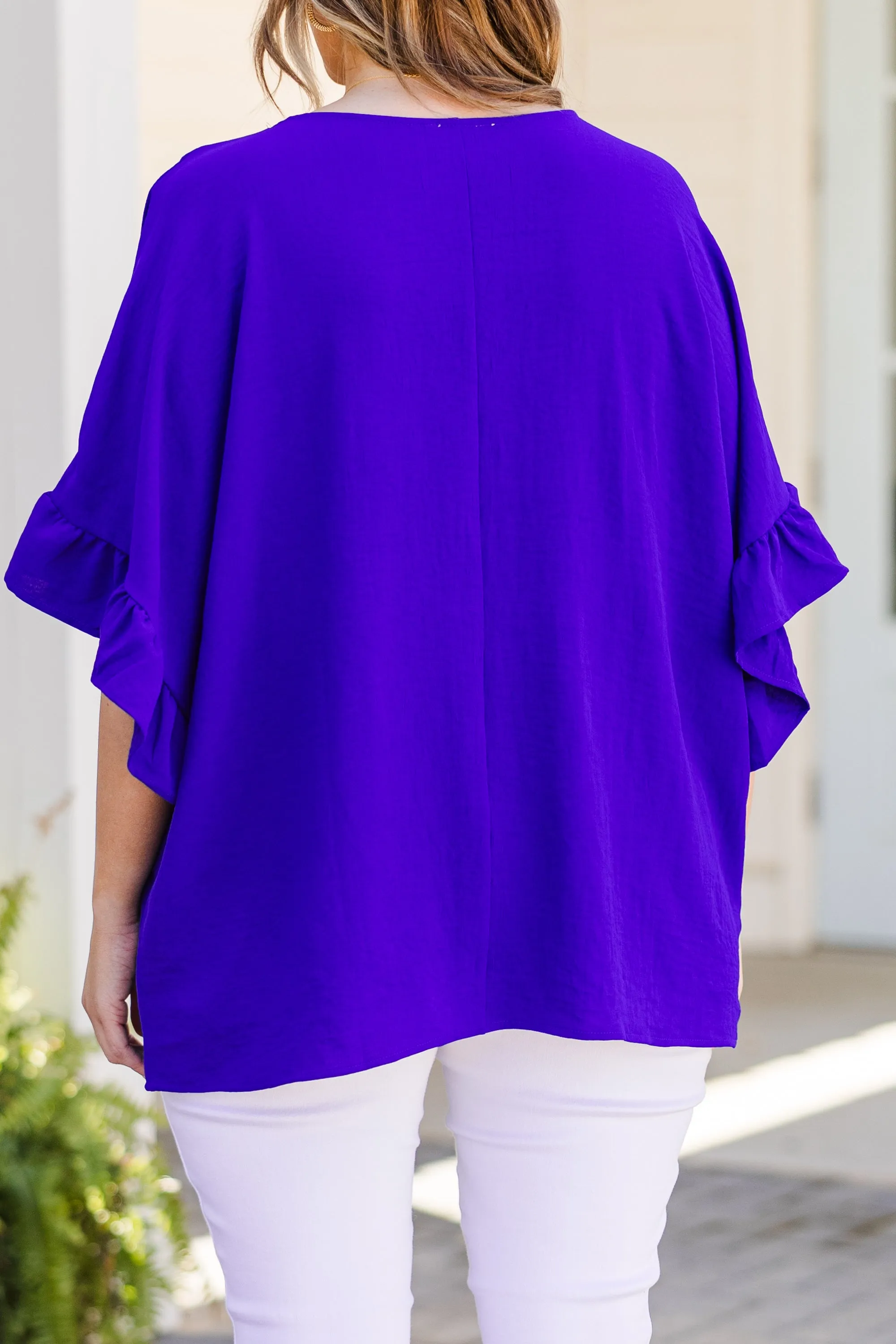 Holding Steady Top, Royal Blue