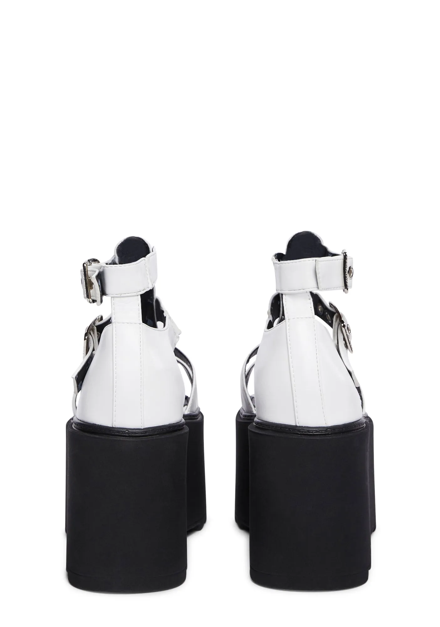 Just Peachy Platform Sandals - White