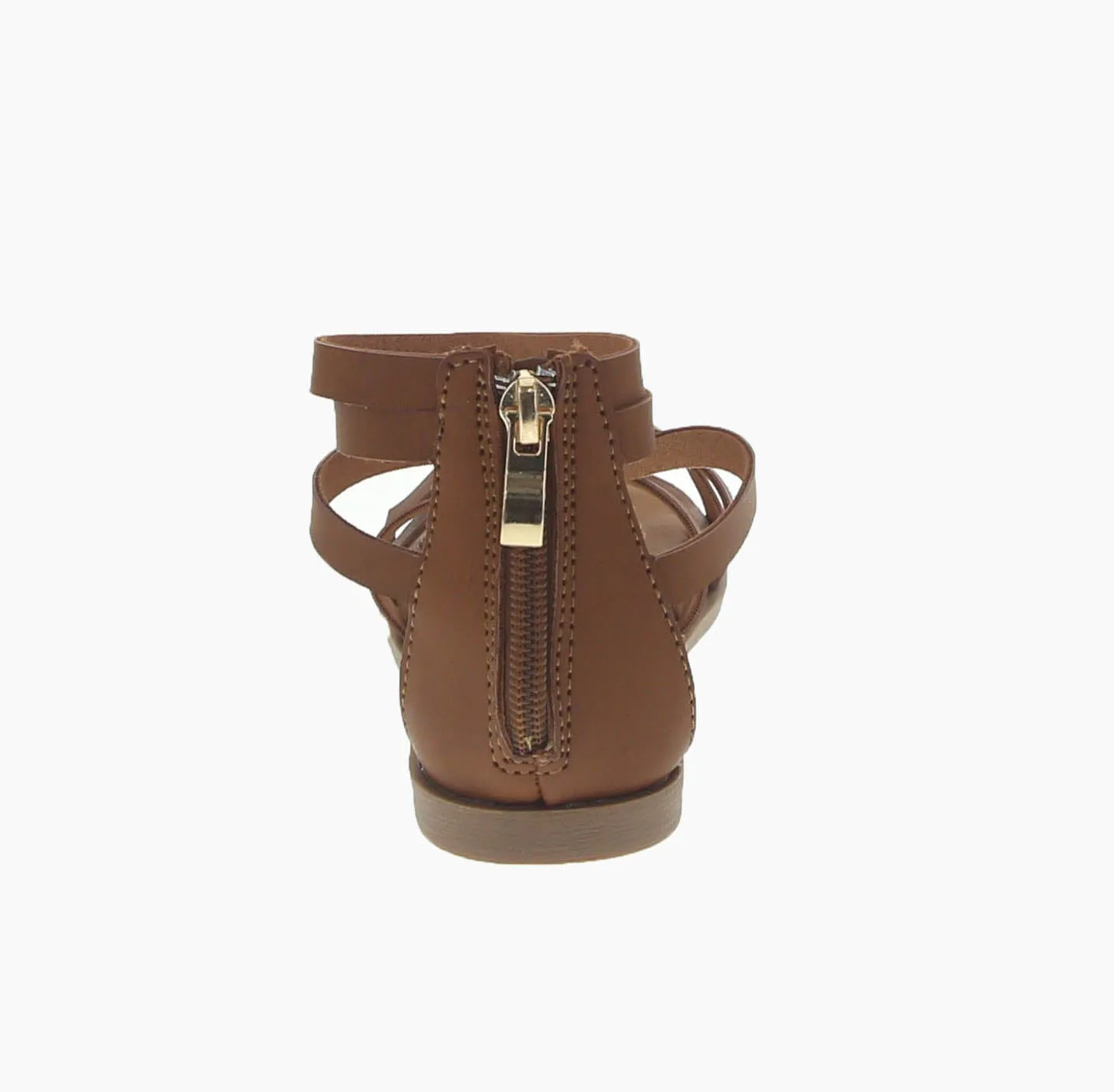 KID'S SHOES TAN PU LEATHER SANDALS SOOTH-07K