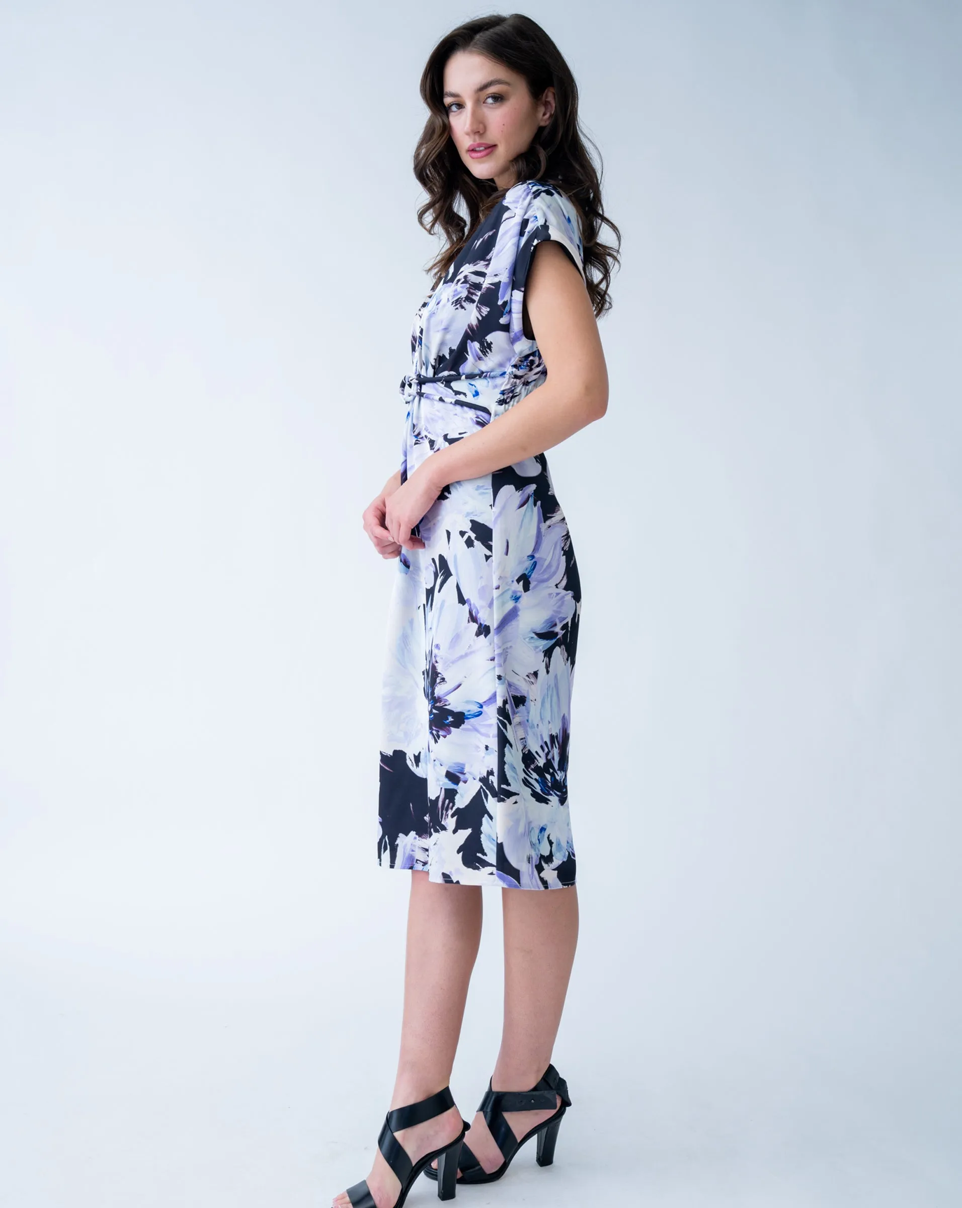 Lapis V-Neck Dress
