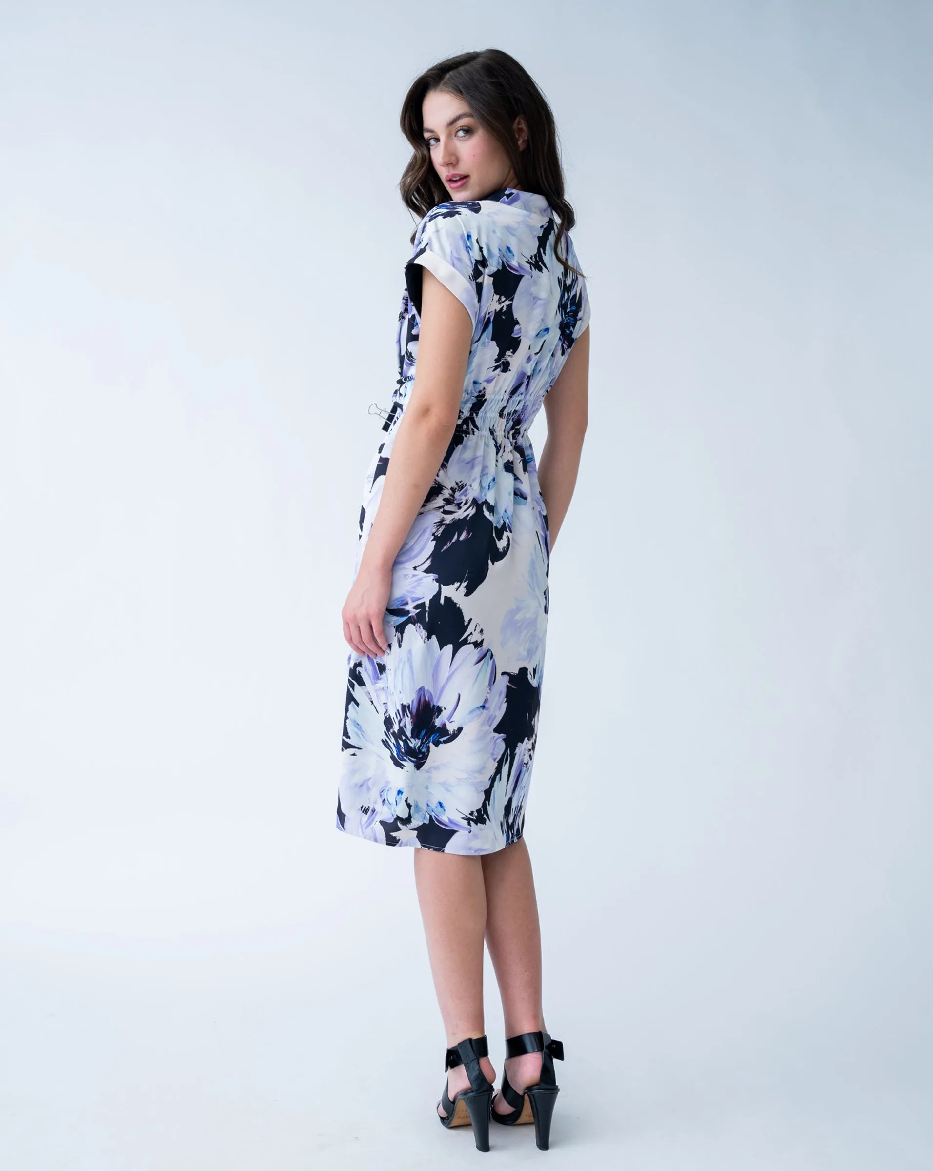 Lapis V-Neck Dress
