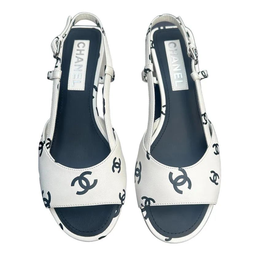 Logo Leather Sandals - 8