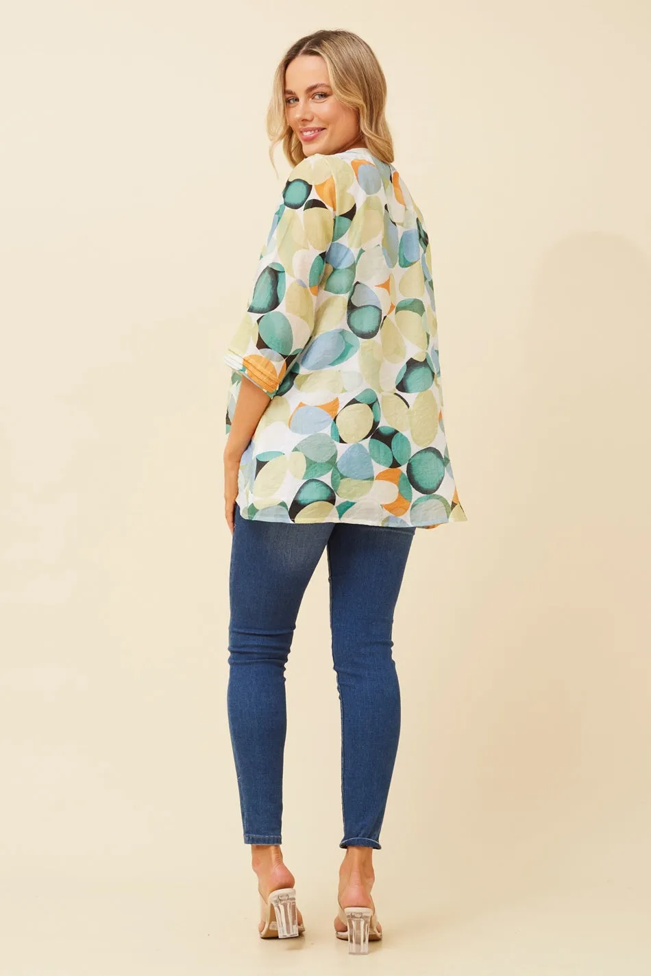 LUBY ABSTRACT PRINT TOP