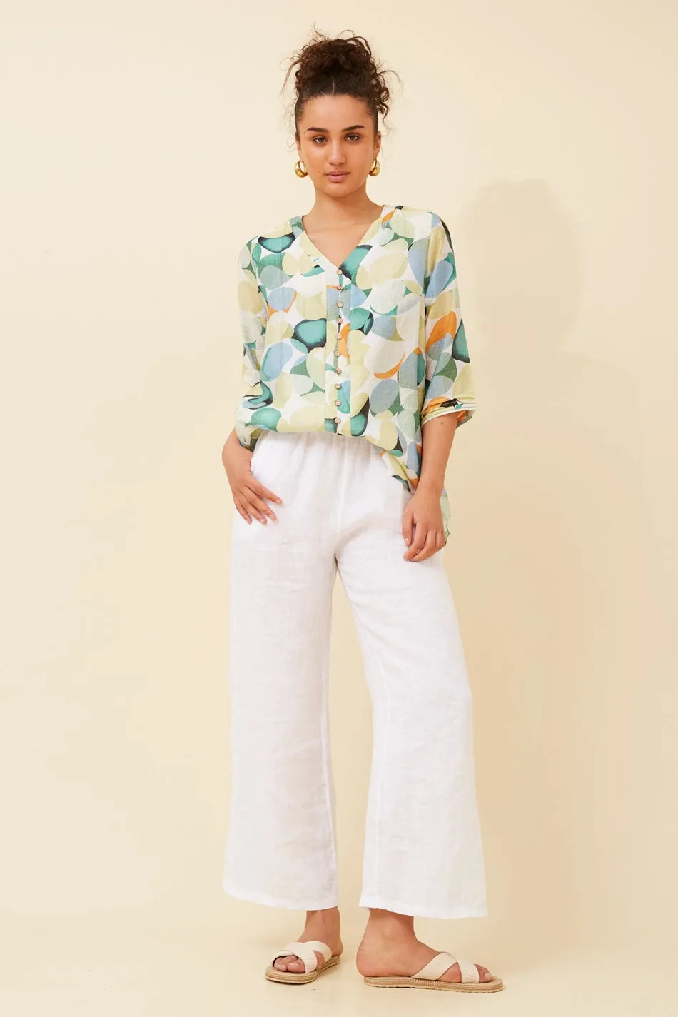 LUBY ABSTRACT PRINT TOP