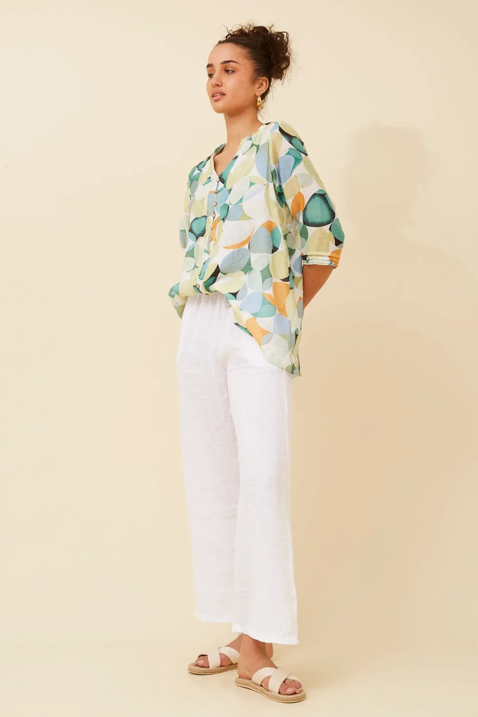 LUBY ABSTRACT PRINT TOP