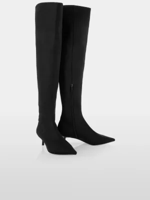 Marc Cain Black Glitter overknee Boots
