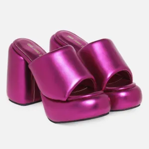 Metallic Chunks - Fuchsia