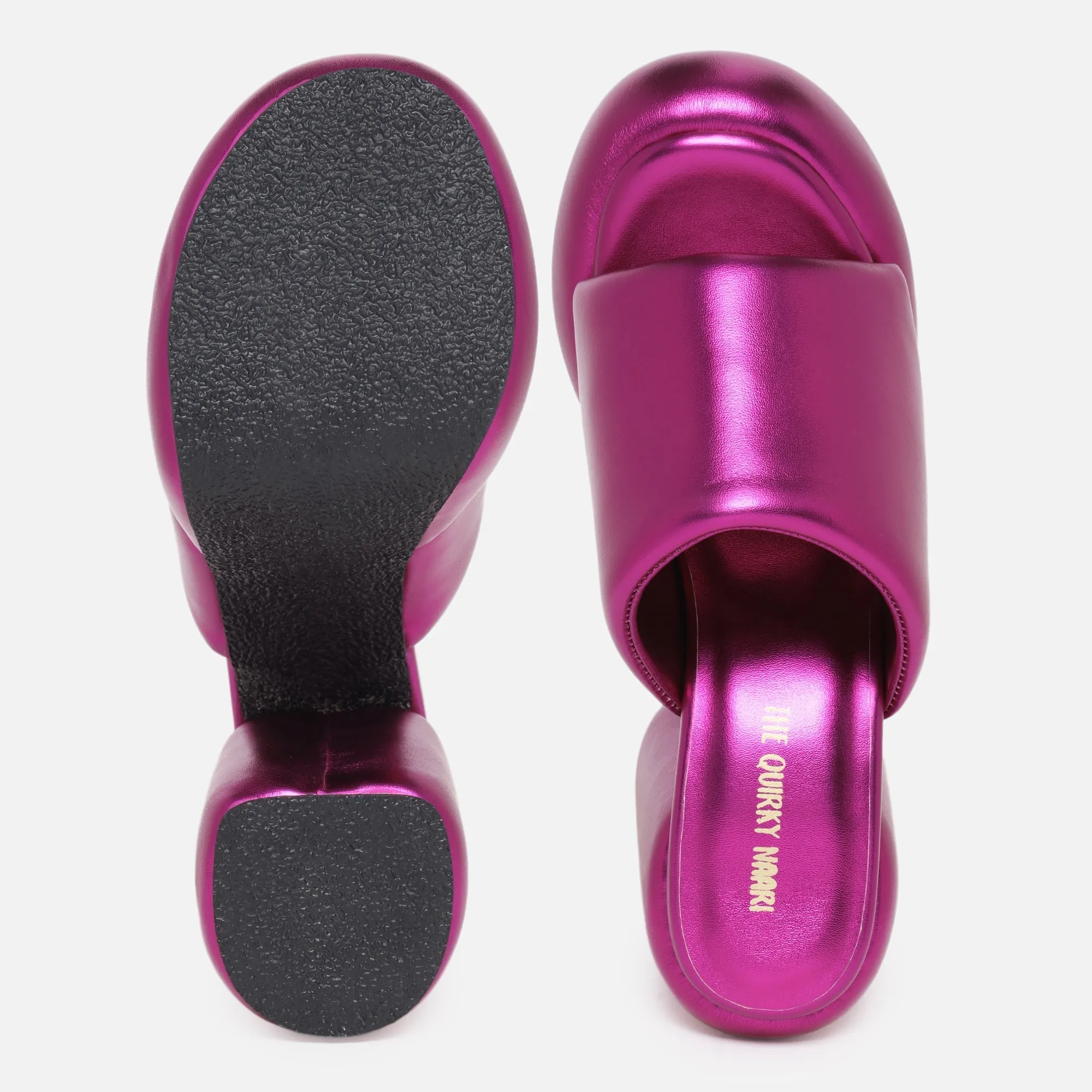 Metallic Chunks - Fuchsia