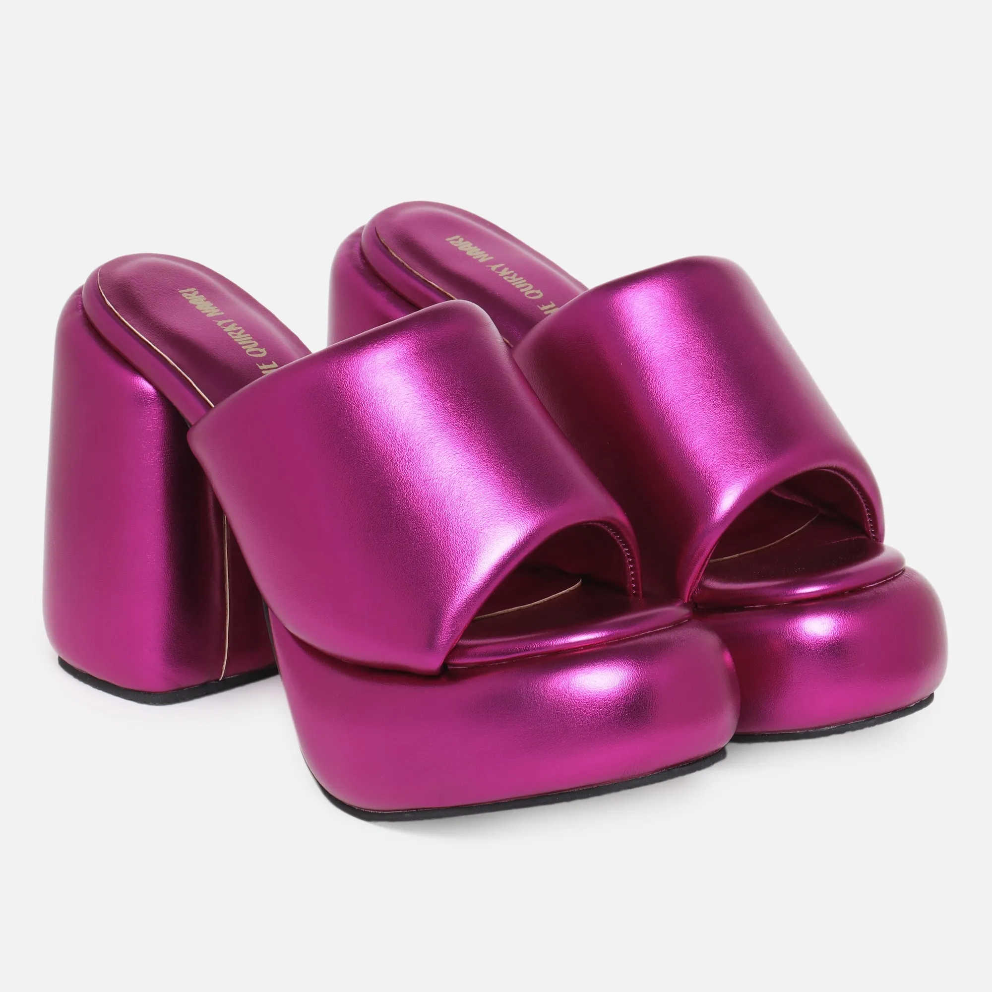 Metallic Chunks - Fuchsia