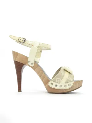Monogram Bow Sandals