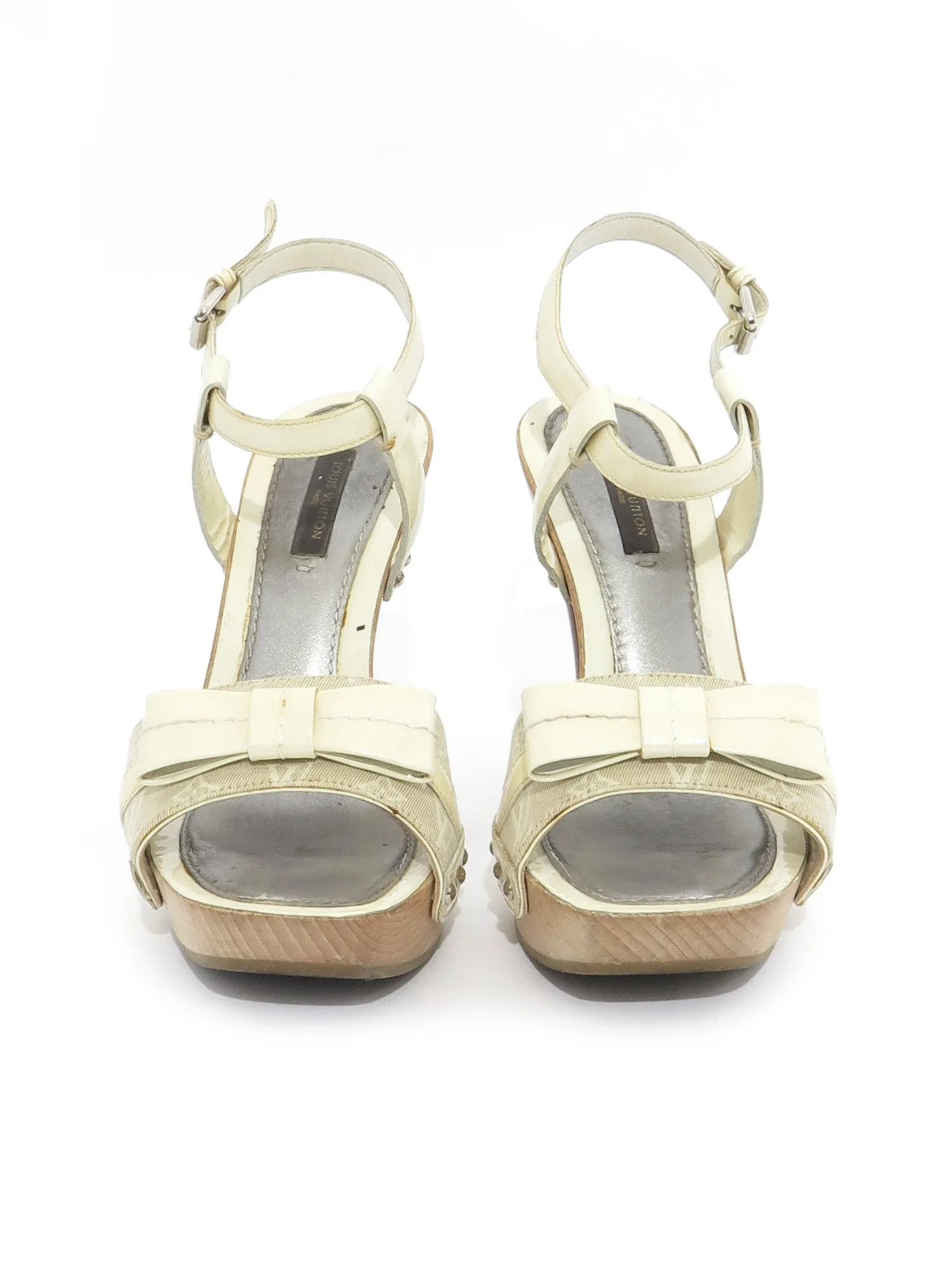 Monogram Bow Sandals