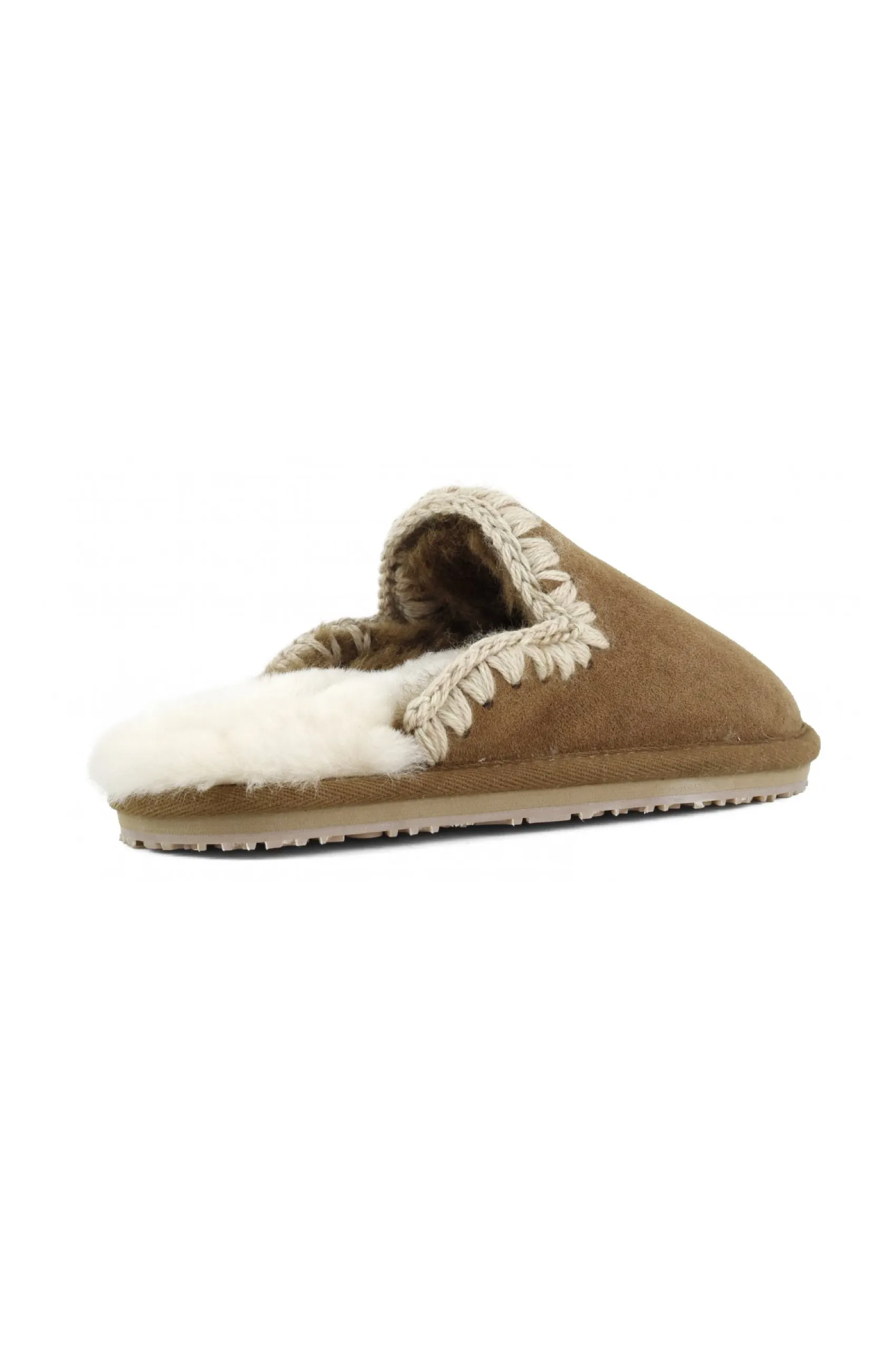 MOU Suede Fill Eskimo Stitch Slipper