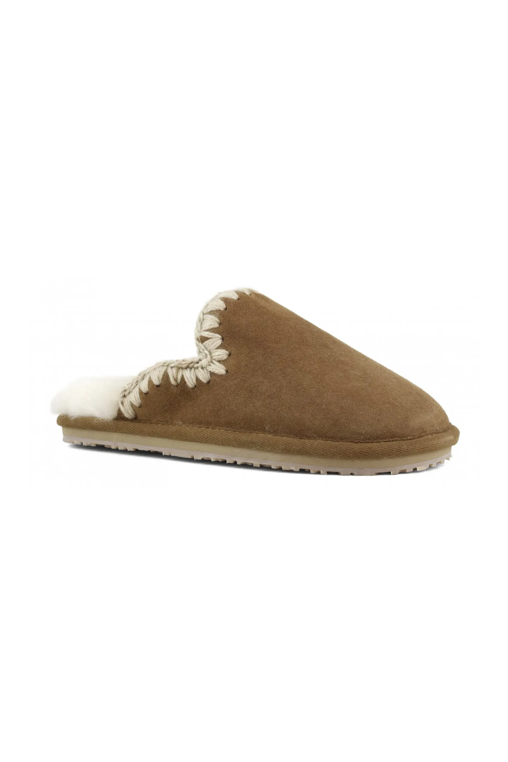 MOU Suede Fill Eskimo Stitch Slipper