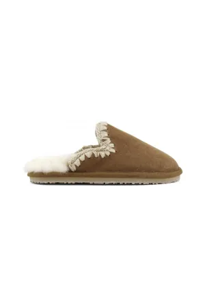 MOU Suede Fill Eskimo Stitch Slipper