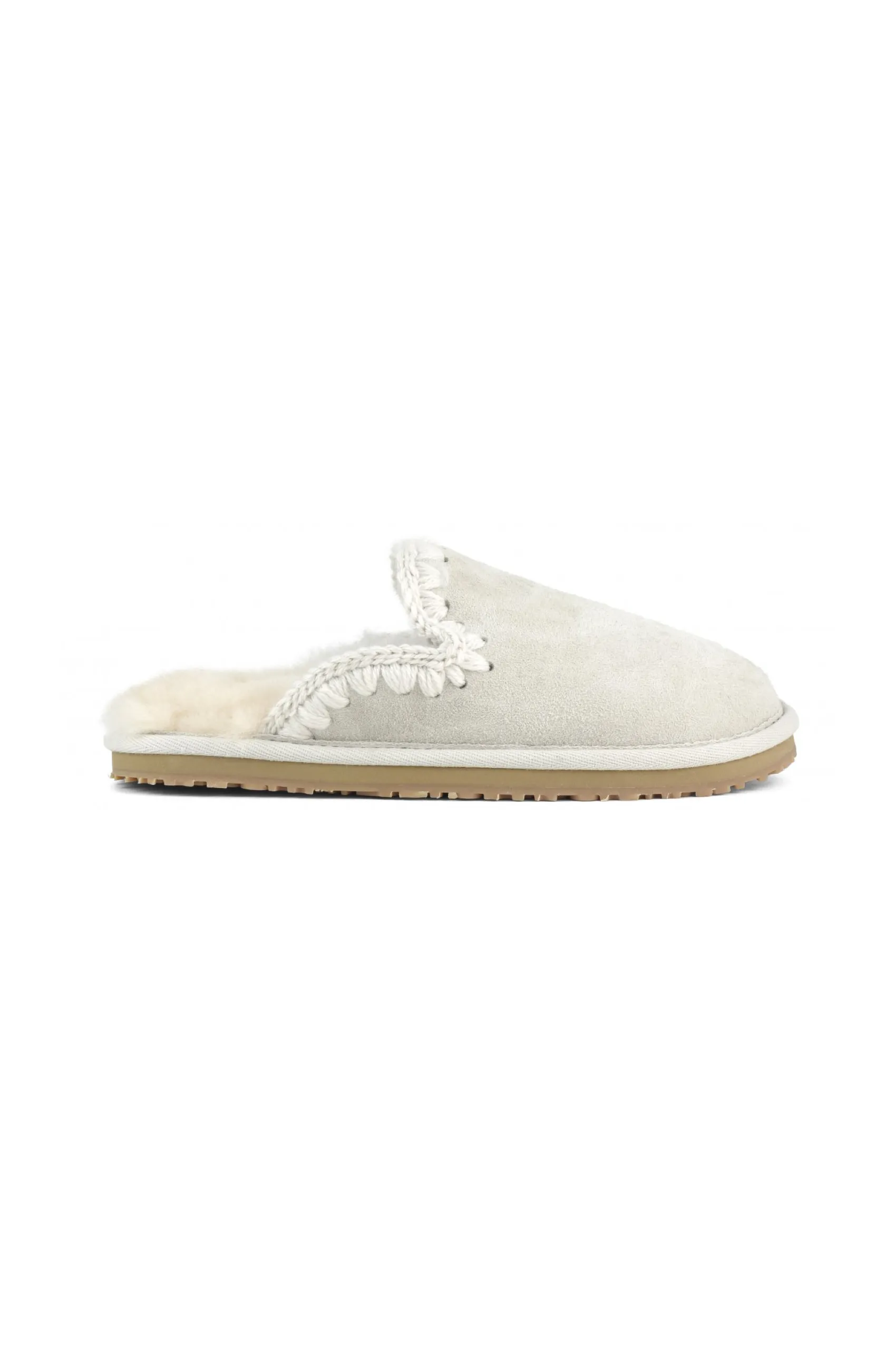 MOU Suede Fill Eskimo Stitch Slipper