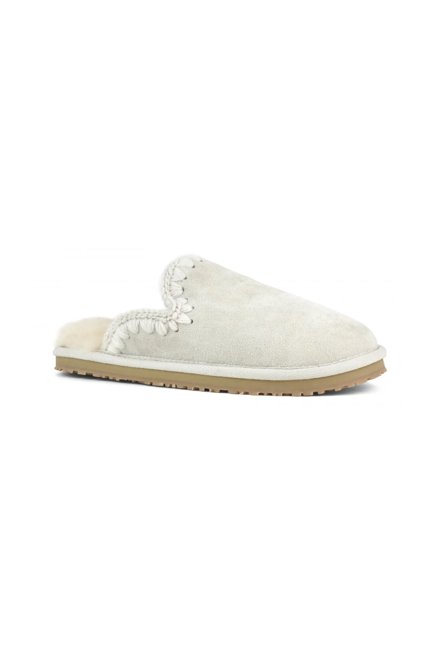 MOU Suede Fill Eskimo Stitch Slipper