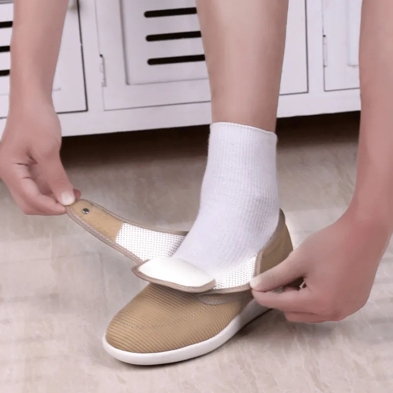 Nanccy Plus Size Wide Diabetic Shoes For Swollen Feet Width Shoes-NW002