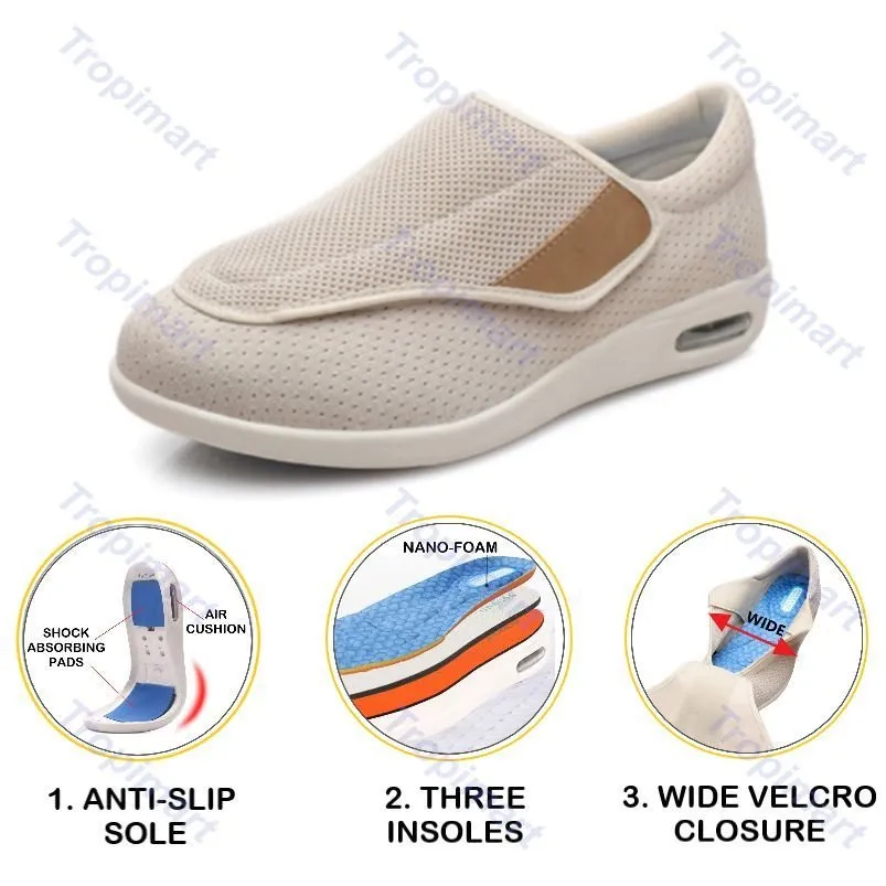 Nanccy Plus Size Wide Diabetic Shoes For Swollen Feet Width Shoes-NW025