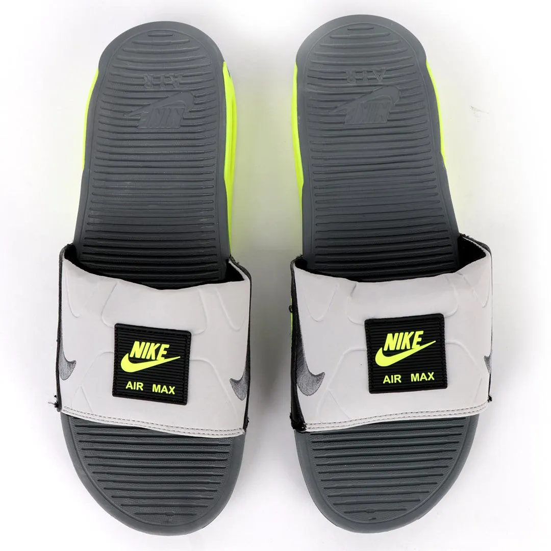 NK Camden White And Lemon Designed Sneaker Sole Men's Slide