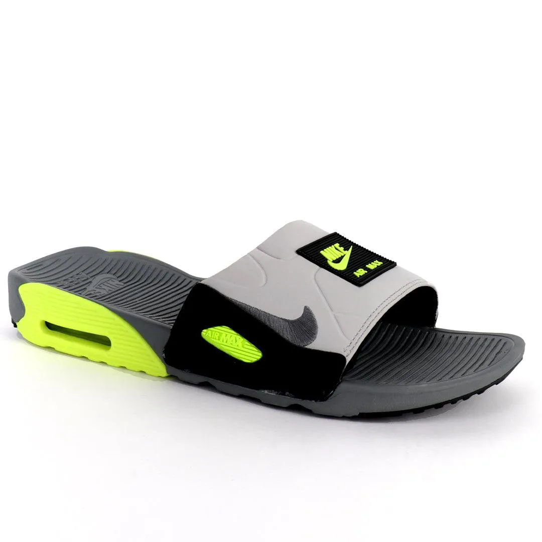 NK Camden White And Lemon Designed Sneaker Sole Men's Slide
