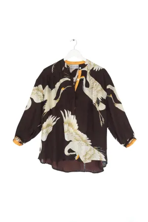 One Hundred Stars Stork Burgundy Darcy Shirt