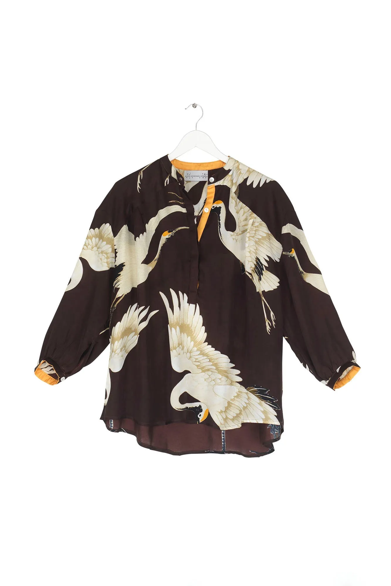 One Hundred Stars Stork Burgundy Darcy Shirt