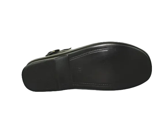 OPELA Rodrigo LEATHER  Black Sandal