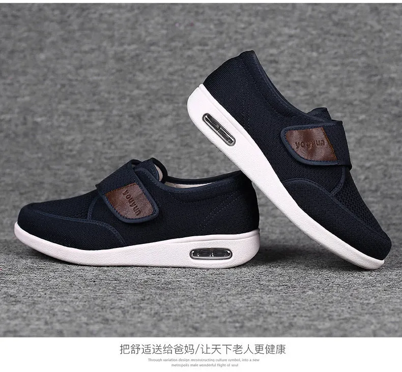 Owlkay Plus Size Wide Diabetic Shoes For Swollen Feet Width Shoes-NW013