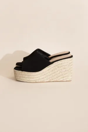 platfrom weddge slide heels