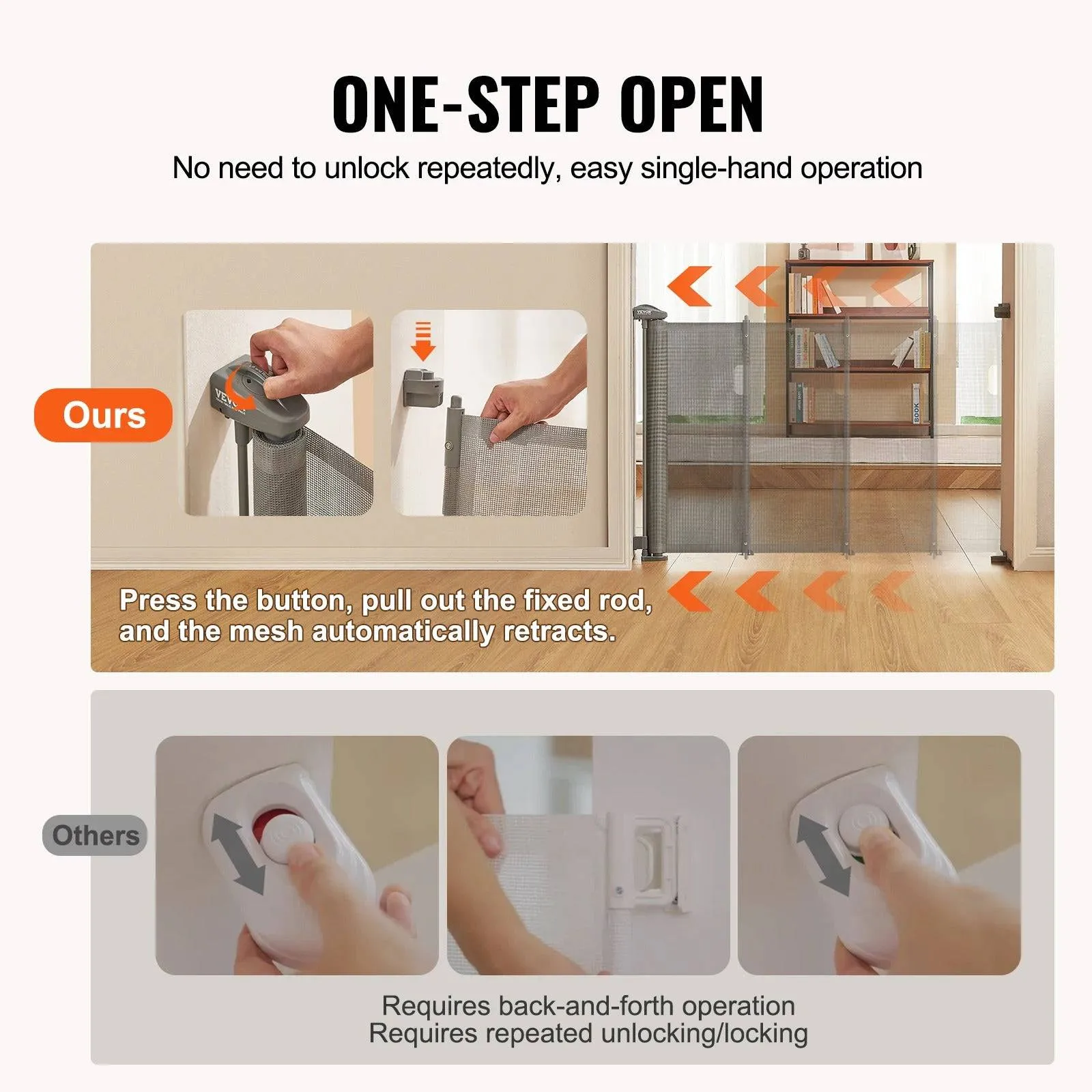 Retractable Pet & Baby Gate