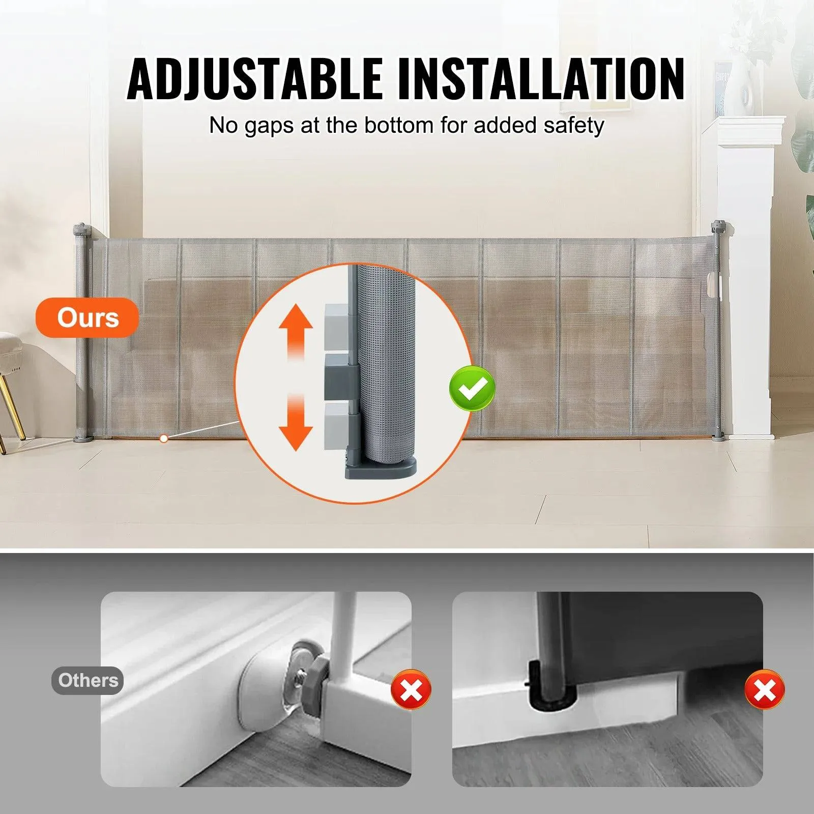 Retractable Pet & Baby Gate