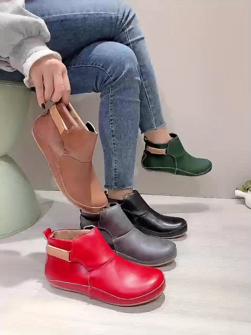 Ruby | Trendy Slip-On Platform Boots